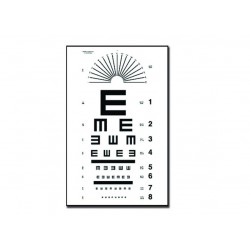 TG. 28 x 56 cm) GIMA - Tavola Optometrica Snellen Tradizionale,  Dimensioni 28